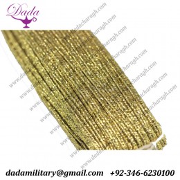 Soutache Cord - Metallic Golden Braid Cord - 2 mm Twisted Cord - Soutache Trim - Jewelry Cord