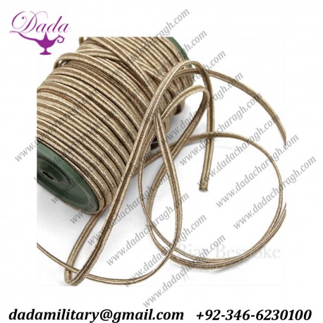 Tawny Gold russian braid 6mm Bullion Soutache Braid
