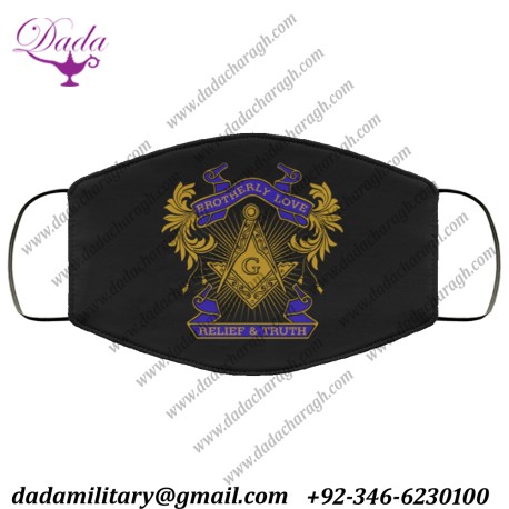 Brotherly Love Masonic Face Mask