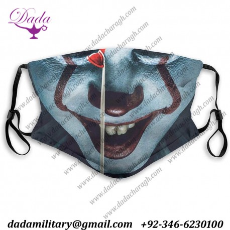 Funny Clown Dust Reusable Washable Face Mouth