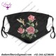 Hummingbird With Roses Dust Reusable Washable Face Mouth