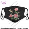 Hummingbird With Roses Dust Reusable Washable Face Mouth