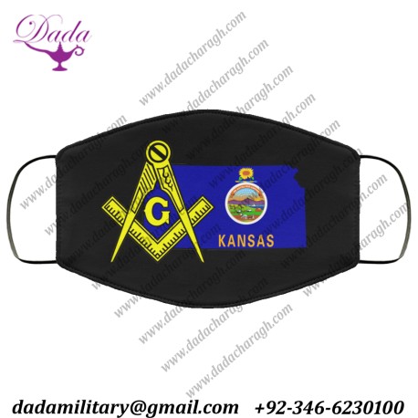 Kansas Masonic Face Mask