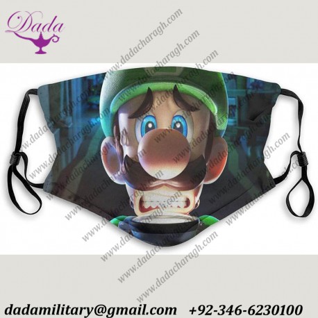 Luigi's Mansion Dust Reusable Washable Face Mouth