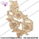 Boutique Golden Flower Work Embroidery Stitching Patches badge