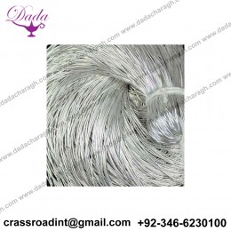 Bullion Wire, French Wire, Metallic French Wire, French Coil, Rough Purl, Bullion Thread, Nakshi, Purl Wire In Silver