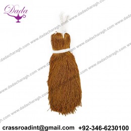 French Metallic Sparkling Copper Bullion Wire For Embroidery Work -  Copper in color