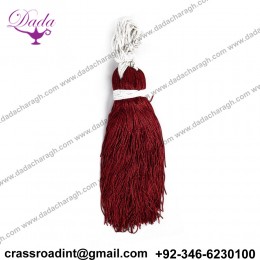 French Metallic Sparkling Copper Bullion Wire For Embroidery Work - Burgundy in color