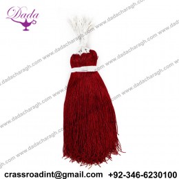 French Metallic Sparkling Copper Bullion Wire For Embroidery Work - Maroon in color