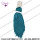 French Metallic Sparkling Copper Bullion Wire For Embroidery Work - Sea Blue in color