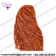 French Metallic Thick Sparkling Alluminium Bullion Wire For Embroidery Work -  Orange in color