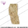 French Metallic Thick Sparkling Copper Bullion Wire For Embroidery Work - Light Gold in color