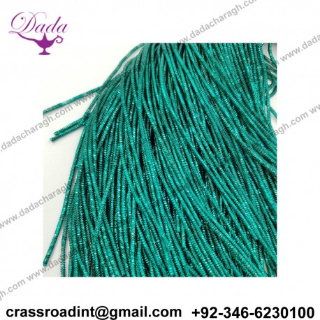 French Wire, Bullion Wire, 1 mm diameter, Emerald Green Color