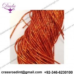 French Wire, Bullion Wire, 1 mm diameter, Rust Orange