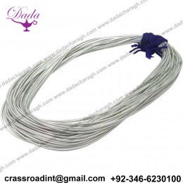 Decorative Bullion Metallic Silver Wire Rough Purl Bullions Thread