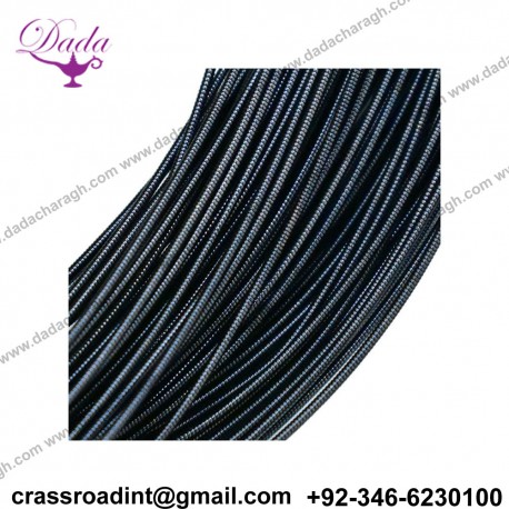 Gimp Wire Copper Zardosi Embroidery Stiff Metallic Wire French Stiff wire 1MM- Metallic ink blue