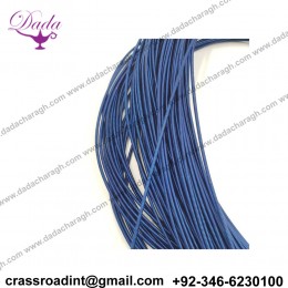 Stiff French Wire, 1-1.25mm diameter, Blue Color