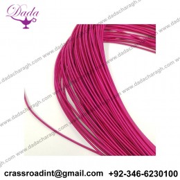 Stiff French Wire, 1-1.25mm diameter, Fuchsia Color