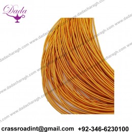 Stiff French Wire, 1-1.25mm diameter, Orange Color