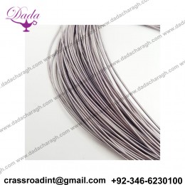 Stiff French Wire, 1mm diameter, Grey Color