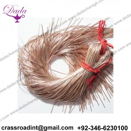 1MM smooth purl French Metallic wire in Rose Gold Colour