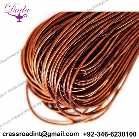 Antique Copper Round Smooth Copper Hand Embroidery French Fine Metallic Wire Goldwork Bullion Laneville 