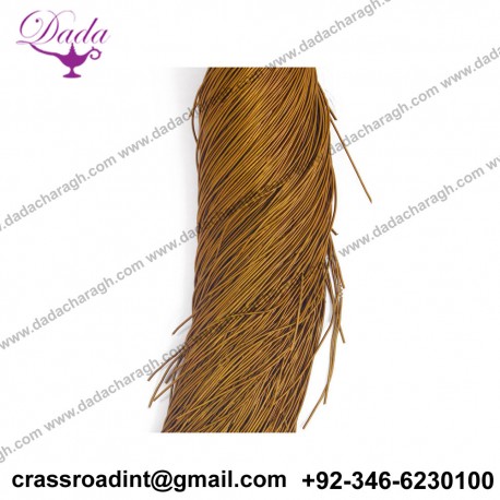 French Metallic Gimp Copper Bullion Wire Wire For Embroidery Work - Packet Brown in color