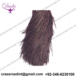 French Metallic Gimp Copper Bullion Wire Wire For Embroidery Work -Dark Grey in color