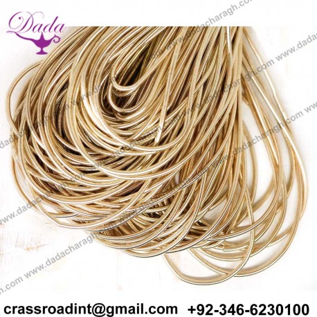 White Silver Gold Round Smooth Copper Hand Embroidery French Fine Metallic Wire Goldwork Bullion Luneville