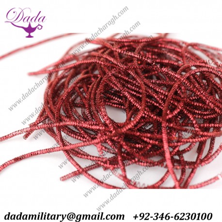 Burgundy curly cannetille