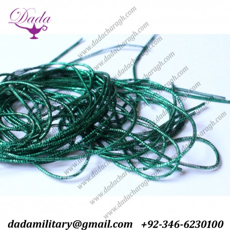 Jade green curly cannetille