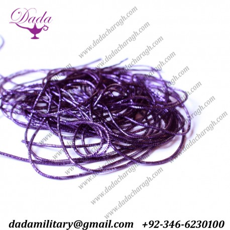 Purple curly cannetille