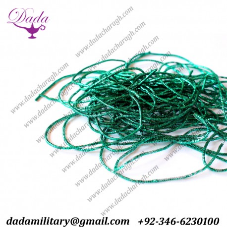 Turquoise curly cannetille