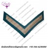 Army Chevron Lance Corporal Chevron, QOY Blue, Mess Dress, Badge, 1 Bar, Silver, Army, New