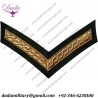 Army Chevron Lance Corporal Gold On Grass Green Rank Chevron