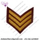 British Army ranks Sergeant Chevron, Medical Cherry, Mess Dress, Rank, Bar, 3 Bar, Army, Military