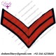 Corporal's Rank Stripes - Royal Marines Red On Navy - Old Braid Marines or Commando