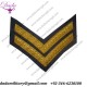 Grade Insignia RAF Corporal Chevron, Rank, Mess Dress, 2 bar, Badge, Tapes, Gold, RAF Blue, New