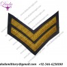 Grade Insignia RAF Corporal Chevron, Rank, Mess Dress, 2 bar, Badge, Tapes, Gold, RAF Blue, New