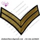 Military Insignia Corporal Gold On Navy No.1 Rank Chevron