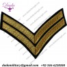 Military Insignia Corporal Gold On Navy No.1 Rank Chevron