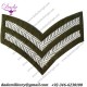 Military Insignia Corporal Khaki Worsted Rank Chevron
