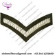 Military Rank Insignia Lance Corporal Khaki Worsted Rank Chevron