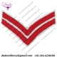 QARNNS Good Conduct Chevrons - Red On White (2 Bar - 8 Years) Embroidered Naval Branch, rank or miscellaneous