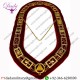 Royal Arch Chain Collar Regalia Red Velvet Masonic Jewel York Rite