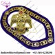 33 Degree PURPLE Backing Regalia Royal Blue Gold Metal
