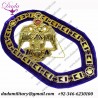 33 Degree PURPLE Backing Regalia Royal Blue Gold Metal