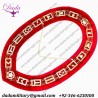 Masonic Regalia Master Mason GOLDEN Metal Chain Collar RED Backing