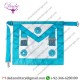 Turquoise Color Masonic Master mason Leather Rosettes Apron