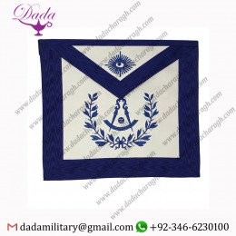 Wholesale White Leather Masonic Past Master Apron